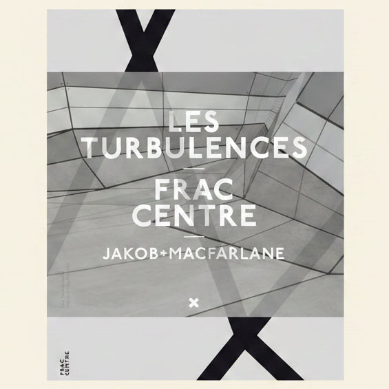 Cover of 'Les Turbulences' by Frac Centre featuring geometric design and text.