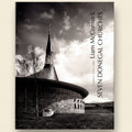 Book cover of 'Seven Donegal Churches' with a church steeple and landscape.