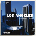 Book cover of 'Los Angeles: Architecture & Design' by teNeues with city skyline in the background.