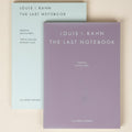 Two copies of 'The Last Notebook' by Louis I. Kahn on a white background