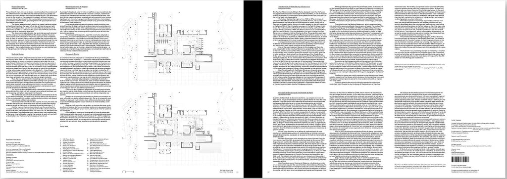 An open booklet or manual spread showing printed text and line drawings on white pages, with a black spine band in the center, photographed on a light gray background.