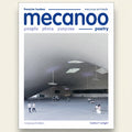 Book cover of 'mecanoo: people, place, purpose, poetry' with architectural image on a white background