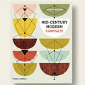 Book cover of 'Mid-Century Modern Complete' with geometric designs and text.