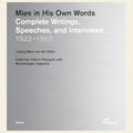 Book cover of 'Mies in His Own Words' with text on a gray background