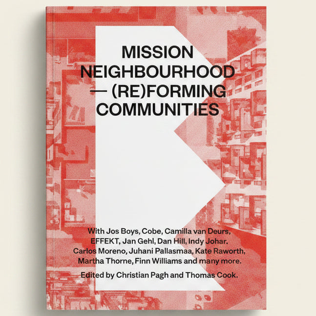 Book cover of 'Mission Neighbourhood: (Re)forming Communities' with a red and white design.
