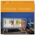 Book cover of 'Best Designed Modular Houses' with a modern house and cityscape.