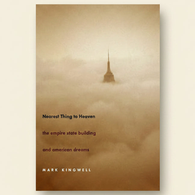 Book cover of 'Nearest Thing to Heaven' with Empire State Building silhouette.