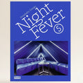 Book cover of 'Night Fever 5' by Hospitality Design with a modern interior design on a blue background.