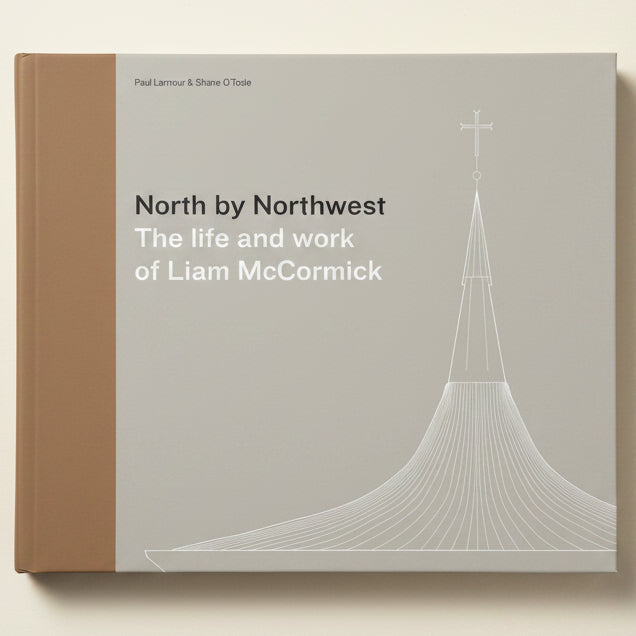 Book cover of 'North by Northwest: The life and work of Liam McCormick' with a minimalistic design.
