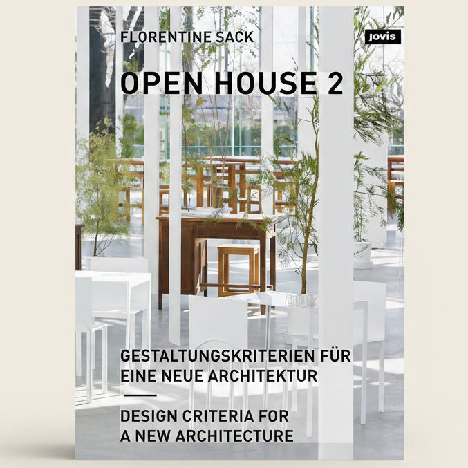 Book cover of 'Open House 2' with modern interior design and text.