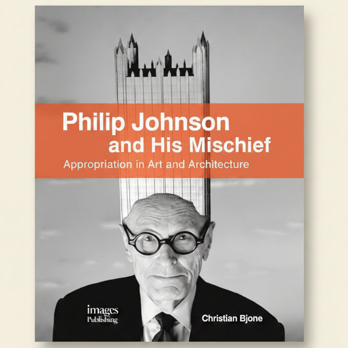 Book cover featuring Philip Johnson with a title about appropriation in art and architecture.