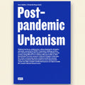 Book cover of 'Post-pandemic Urbanism' with white text on a blue background