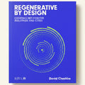 Book cover of 'Regenerative by Design' with a blue background and white text