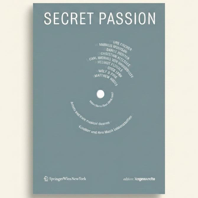 Book cover of 'Secret Passion' with a list of names on a gray background