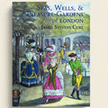 Book cover of 'Spas, Wells & Pleasure-Gardens of London' by James Stevens Curl with vintage illustration of people in costumes.