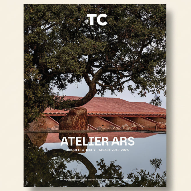 Cover of a magazine or book titled 'TC' featuring an architectural design with trees and water.