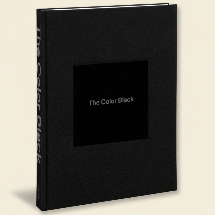 Black book titled 'The Color Black' on a white background
