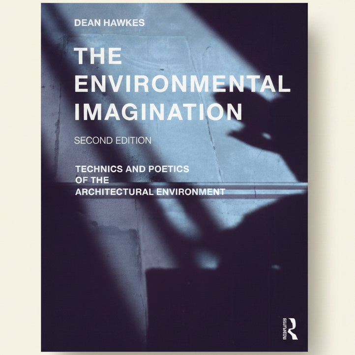 Book cover of 'The Environmental Imagination' by Dean Hawkes, featuring a silhouette against a dark background.
