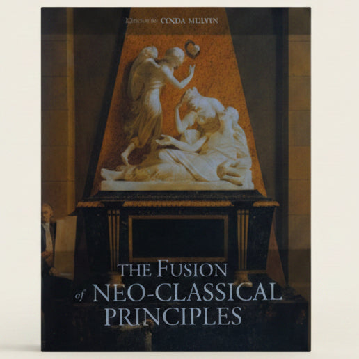 Book cover of 'The Fusion of Neo-Classical Principles' with classical design elements.