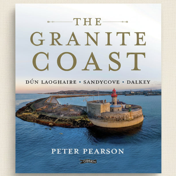 Book cover of 'The Granite Coast' by Peter Pearson featuring a coastal scene with a lighthouse.