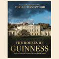 Book cover of 'The Houses of Guinness' by Adrian Tinniswood with a large estate in the background.