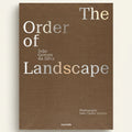 Book cover of 'The Order of Landscape' with brown background and white text.