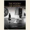 Book cover of 'The Poetry of Vision' by Peter Shortt, featuring a black and white photo of people in an art gallery.