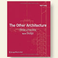 Book cover of 'The Other Architecture' with a red background and architectural design elements.