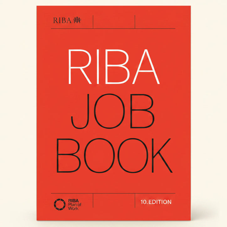 RIBA Job Book cover with RIBA logo on a red background