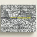 Book cover with text 'Translating Housing: Berlin-Belfast' on a background of a city street map.