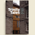 Book cover of 'Trinity Tales' with text overlay on a building background