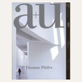 Front cover of the architectural magazine au, issue 665, featuring a photograph by Thomas Phifer of a minimalist white corridor with strong sunlight and shadows.