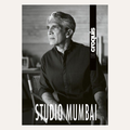 Black and white portrait of a man seated indoors, with the text 'STUDIO MUMBAI' across the bottom and a vertical 'croquis' logo on the right side.
