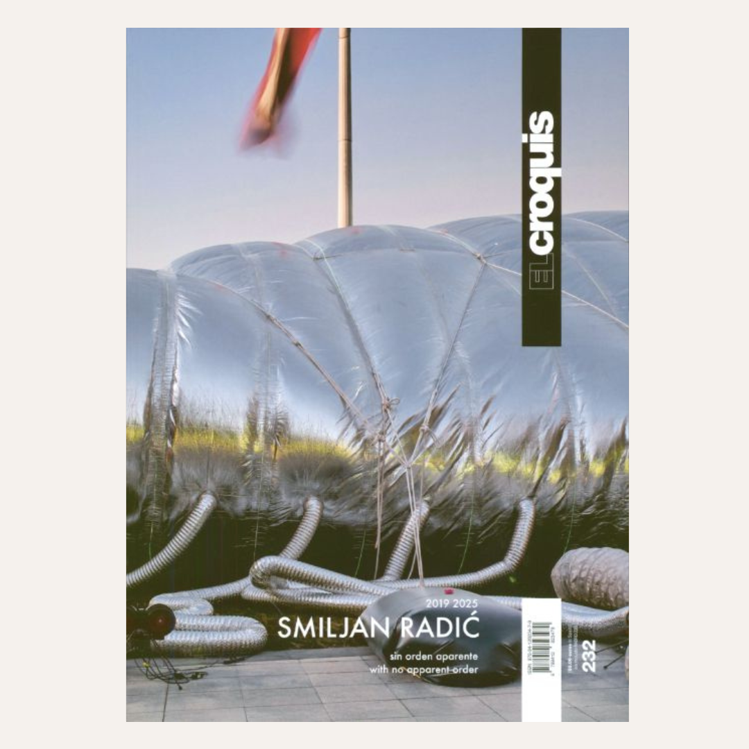 A book or magazine cover titled 'SMILJAN RADIĆ' with the Croquis logo on the right side, featuring a reflective silver dome structure in an outdoor setting on the cover photo.