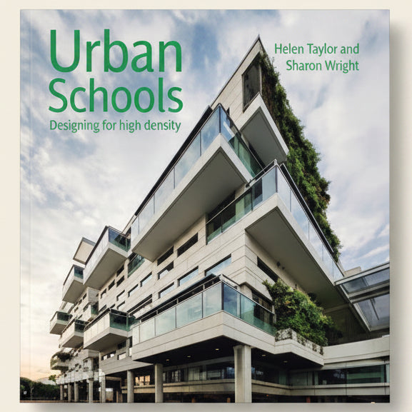 Book cover of 'Urban Schools' by Helen Taylor and Sharon Wright with a modern building in the background.