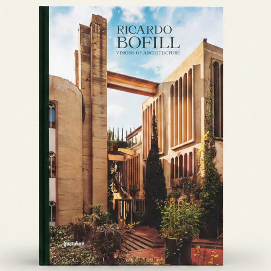 Book cover of 'Ricardo Bofill: Visions of Architecture' with architectural design on the cover.
