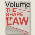 Book cover titled 'The Shape of Law' with prominent text and minimal design elements.