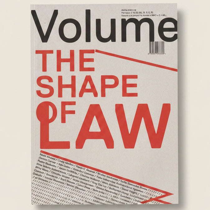 Book cover titled 'The Shape of Law' with prominent text and minimal design elements.