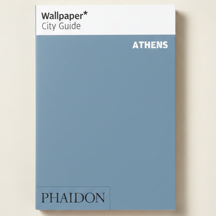 Wallpaper* City Guide Athens by Phaidon on a blue background