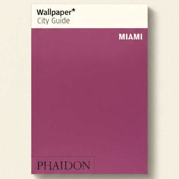 Wallpaper* City Guide Miami with Phaidon logo on a purple background