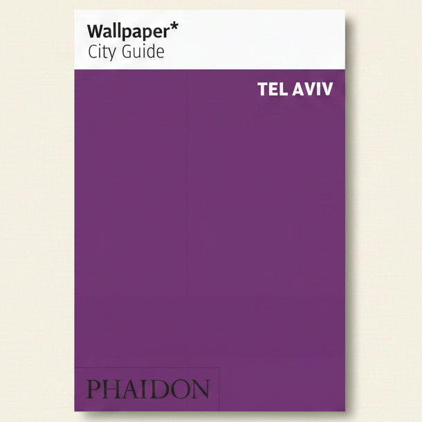 Wallpaper* City Guide Tel Aviv by Phaidon on a purple background