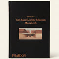 Book cover of 'Yves Saint Laurent Museum Marrakech' by Studio KO with a small image of the museum on a black background.