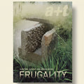 Cover of a book titled 'Frugality' with a stone bench and natural background.